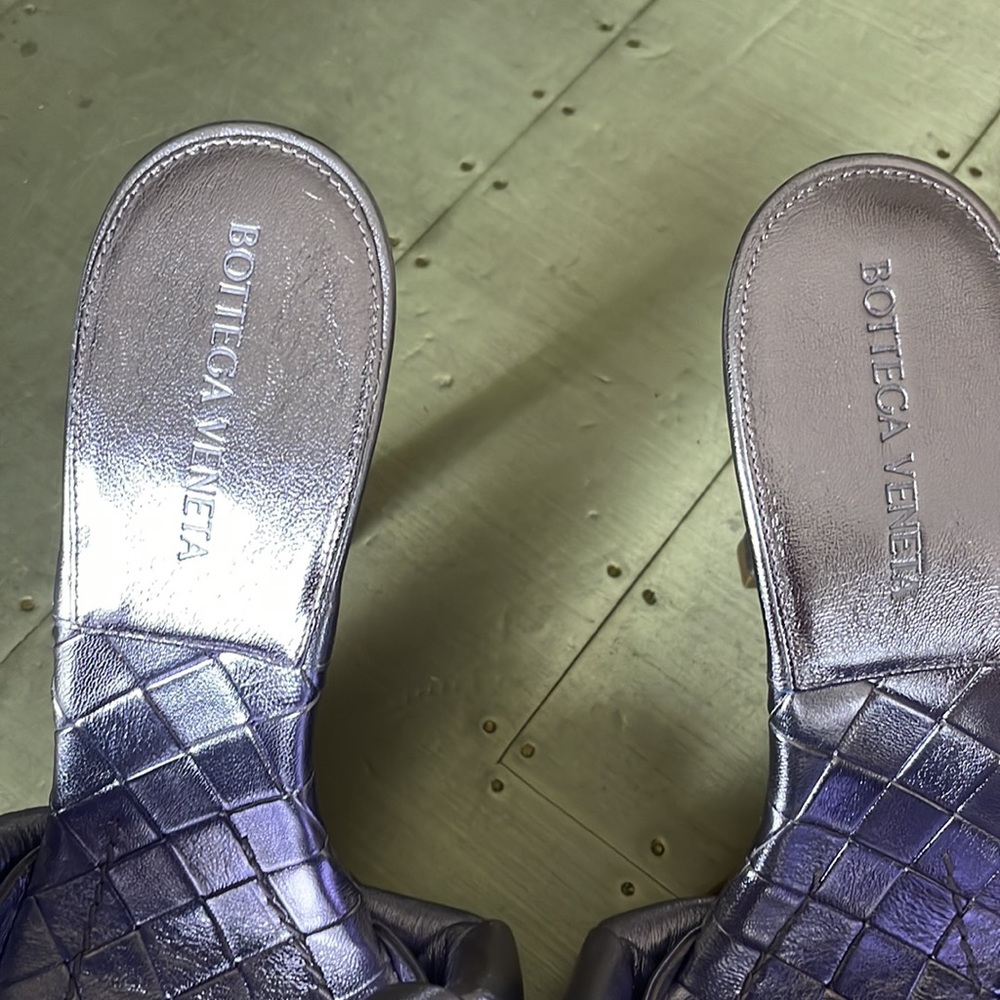 bottega veneta wisteria iridescent purple sandal lido pump sandal sz 39 - Picture 4 of 11